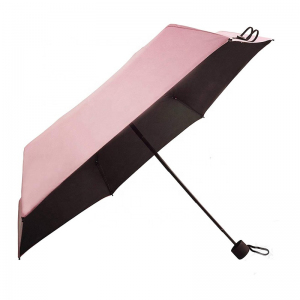 Ovida New inventions Anti UV 5 folding pink capsule cheap mini pocket umbrella
