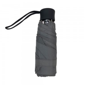Ovida Custom Logo Printing Manual Mini 5 Fold Umbrella For The Rain Travel Umbrella Wholesale