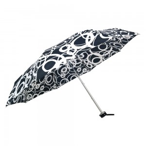 Ovida Custom Logo Promotional Manual Folding Mini Umbrella for the Rain Waterproof Travel Portable Umbrella Wholesale