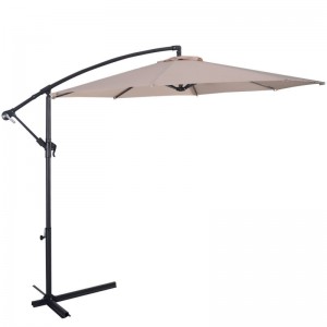 3m*8ribs Luxury foldable outdoor patio cantilever parasol garden umbrella