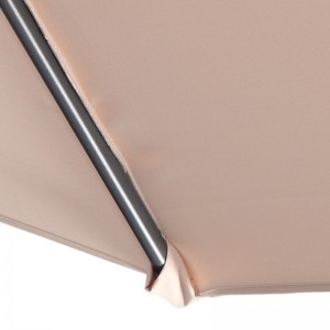3m * 8ribs Khoom kim heev foldable sab nraum zoov patio cantilever parasol vaj lub kaus