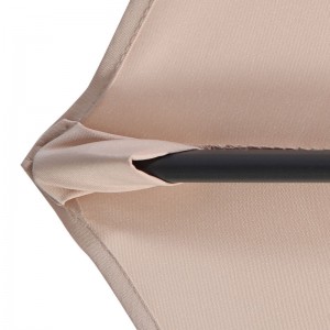 3m * 8ribs Khoom kim heev foldable sab nraum zoov patio cantilever parasol vaj lub kaus