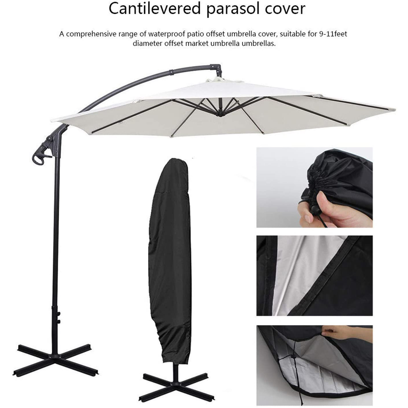 factory customized Transparent - 3m*6ribs high quality heavy duty large outdoor umbrella garden parasol patio umbrella – DongFangZhanXin detail pictures