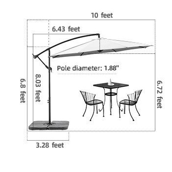 factory customized Transparent - 3m*6ribs high quality heavy duty large outdoor umbrella garden parasol patio umbrella – DongFangZhanXin detail pictures