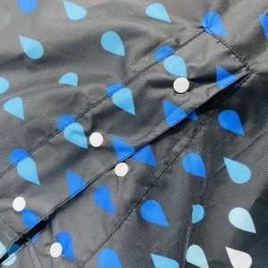 Тұрмыстық қолдануға арналған түсін өзгертетін сиқырлы жаңбыр жамылғысы бар Ovida жоғары сапалы су өткізбейтін тамшыға қарсы понги мата