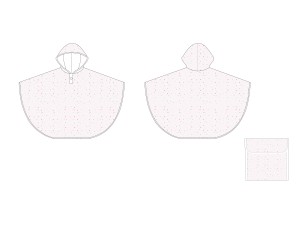 Gloednieuwe, transparante Ovida kinderregenjas, designer regenjas met stippenpatroon, groothandel in regenjassen voor kinderen