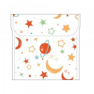 Ovida Kids raincoat fashion raincoat hiking fishing custom clear print the stars, the moon, the earth ,universe rain gear