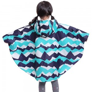 Ovida Customizing Thickened Waterproof Full Printing iceberg classic pattern Children Raincoat for Cycling