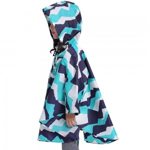 Ovida Customizing Thickened Waterproof Full Printing iceberg classic pattern Children Raincoat for Cycling
