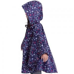 Ovida Outdoor Travel EVA PVC Fabric Fashion Eco-Friendly Portable Raincoat for four years old kids