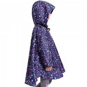 Ovida Outdoor Travel EVA PVC Fabric Fashion Eco-Friendly Portable Raincoat for four years old kids