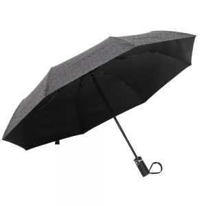 Ovida super water repellent windproof reflective medium size folded automatic 3 fold umbrellas for adults
