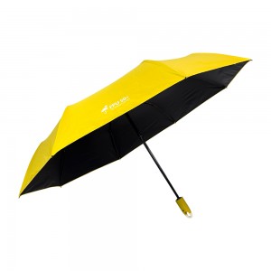 OVIDA Creative Ring Buckle Lock Umbrella for UV Protection Wholesale Three Fold Umbrella with Logo