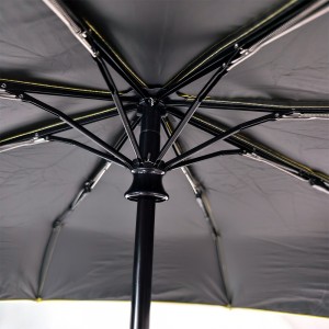 OVIDA Creative Ring Buckle Lock Umbrella for UV Protection Wholesale Three Fold Umbrella with Logo