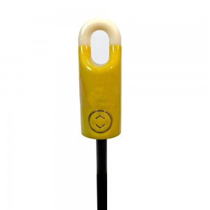 OVIDA Creative Ring Buckle Lock Umbrella for UV Protection Wholesale Three Fold Umbrella with Logo