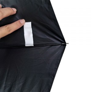 OVIDA Wholesale Automatic Ring Hook Handle Umbrella Windproof 3 Fold Compact Travel Custom Logo UV Protection