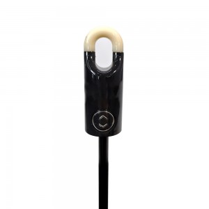OVIDA Wholesale Automatic Ring Hook Handle Umbrella Windproof 3 Fold Compact Travel Custom Logo UV Protection