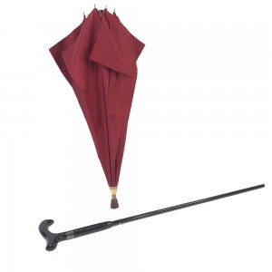 چترهای عصایی مردانه دسته کج Ovida مدل Hand-Open 16mm Alu Shaft ضد باد و آب