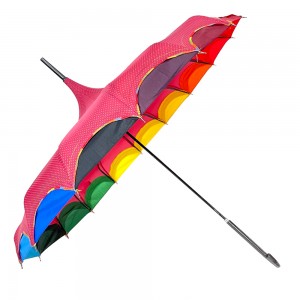Ovida Customized Umbrella Fashion Dome Shape Tower Umbrellas Wedding Designer Pagoda Umbrellas