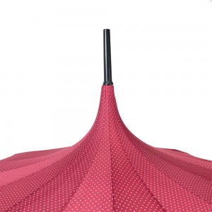 Maambrella eOvida Akagadzirwa Nemafashoni eDome Shape Tower Amburera dzeMuchato dzePagoda