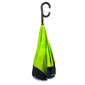 Ovida Cheap Inverted Golf Umbrellas Straight Inversion Umbrella Windproof Golf Umbrella