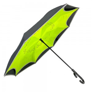 Ovida Cheap Inverted Golf Umbrellas Straight Inversion Umbrella Windproof Golf Umbrella