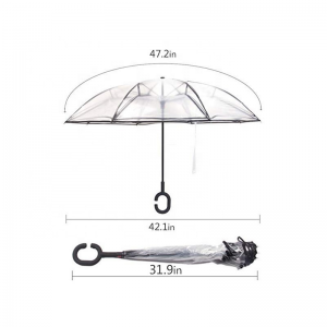 Ovida Outdoor Transparent Folding double layer Pattern Japanese Plastiki Transparent Folding Reverse Amburera