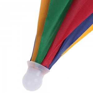 Ovida Cheap folding Custom logo printed Advertising colorful Head hat shape umbrella