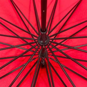 Ovida China supplier wholesale while red pink Lace edge red lace pagoda wedding umbrella