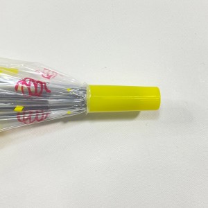 Paraugas infantil transparente de plástico con burbullas de PVC con apertura automática