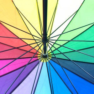 Ovida nga Kahoy nga Gunitanan nga Manwal nga Abli nga Gipasadya nga Rainbow Stick nga Payong