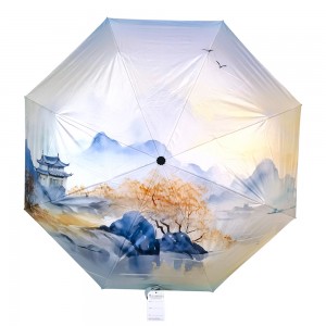 OVIDA Outdoor Sun Luxury Custom UV Adult Parasol Promotional Umbrella with logo