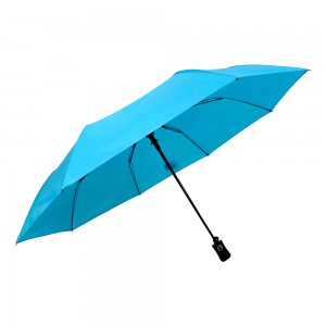 OVIDA OEM Custom Logo Automatic Open Close Foldable Umbrella 8 Ribs Parasol with Logo Wholesale Umbrellas