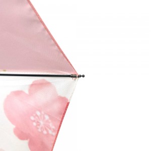 OVIDA Umbrella Manufacturers Wholesale Fully-Automatic 3 Folding Umbrella for Advertising Custom Umbrella Outdoor