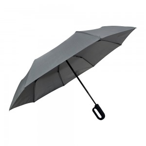 OVIDA  Wholesale 3-Folding Auto Umbrella Popular Business Promotional 8 Ribs Foldable Design Sombrillas Umbrella for the Rain