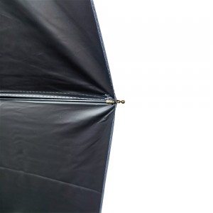 OVIDA 105cm Open Diameter Fully-Automatic Three-Folding Wooden Handle Umbrella 16K Customizable Logo Advertising