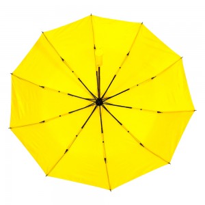 OVIDA Factory Wholesale Fully-Automatic 3-Fold Black Coating UV Advertising Umbrella for Adults Custom Umbrella Sombrillas