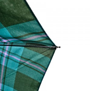 OVIDA OEM ODM Fully Automatic 3 Folding Advertising Gift Umbrella Custom Logo Pattern Outdoor Travel Parasol