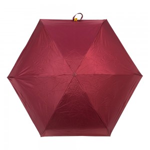 OVIDA Mini 5-Fold Umbrella nrog Buckle UV Umbrella 6 Ribs Umbrella lag luam wholesale