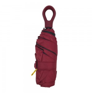 OVIDA Mini 5-Fold Umbrella nrog Buckle UV Umbrella 6 Ribs Umbrella lag luam wholesale