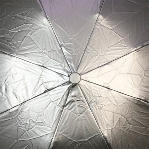 I-OVIDA Factory Custom Logo Titanium Silver Mini Capsule Umbrella Compact UV Protection Parasol for Women