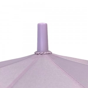 Ô dù trẻ em OVIDA Mini 3D mở bằng tay với thiết kế hình mèo tím độc đáo.