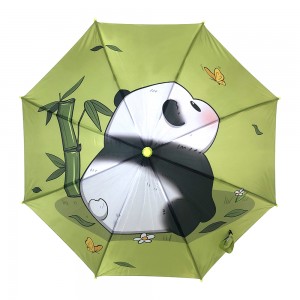 Ovida Lag luam wholesale menyuam yaus kev cai logo luam tawm tas luav panda menyuam yaus ncaj lub kaus