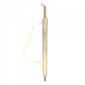 OVIDA Chinese Traditional Manual Open Paper Umbrella Eco-friendly Bamboo Straight Umbrella