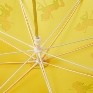 安全な手動開閉式子供用カートンロゴ印刷カラーチェンジング子供用傘